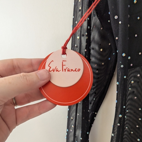 Anthropologie Eva Franco Starlight Long-Sleeve Sheer Tunic Dress - Picture 11 of 13